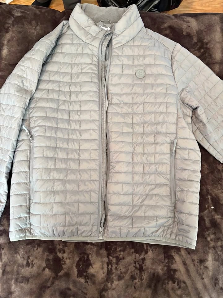 Bench Grey Packable Quilted Jacket Size XL