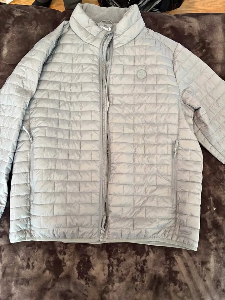 Bench Grey Packable Quilted Jacket Size XL