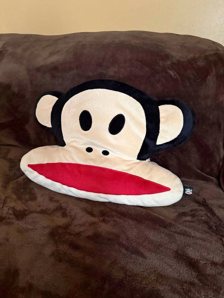 VINTAGE Y2K PAUL FRANK JULIUS MONKEY PLUSH FACE PILLOW