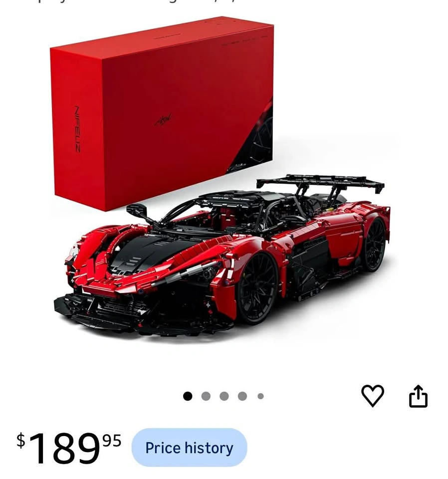 Nifeliz ASIL Sports Car Building Set, 1:8 Scale Model