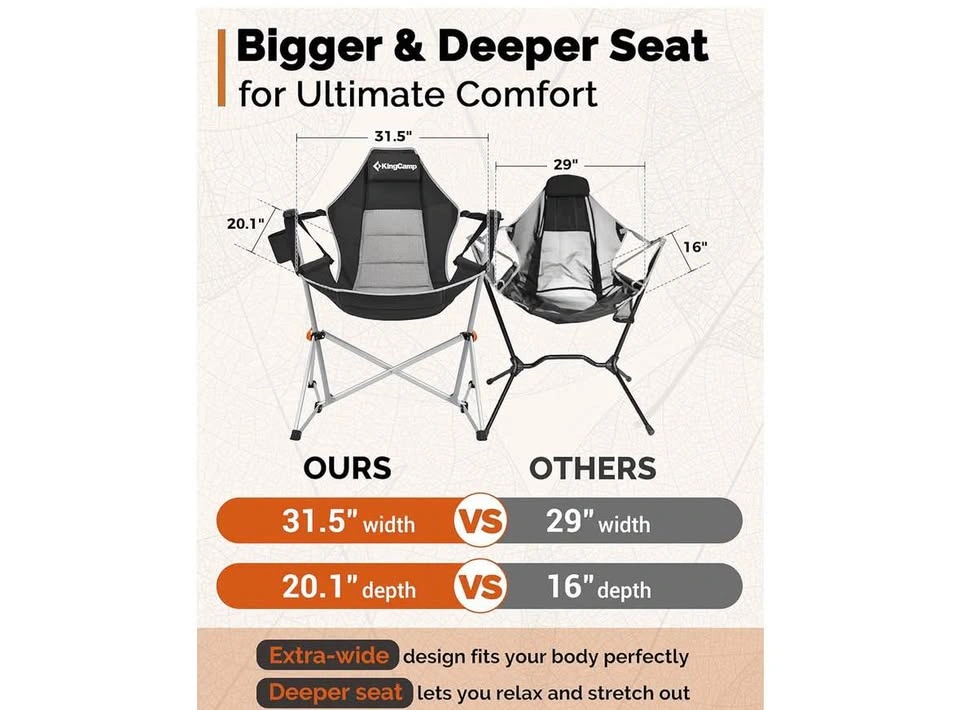 KingCamp Hammock Camping Chair, 400lbs Heavy Duty - photo 5