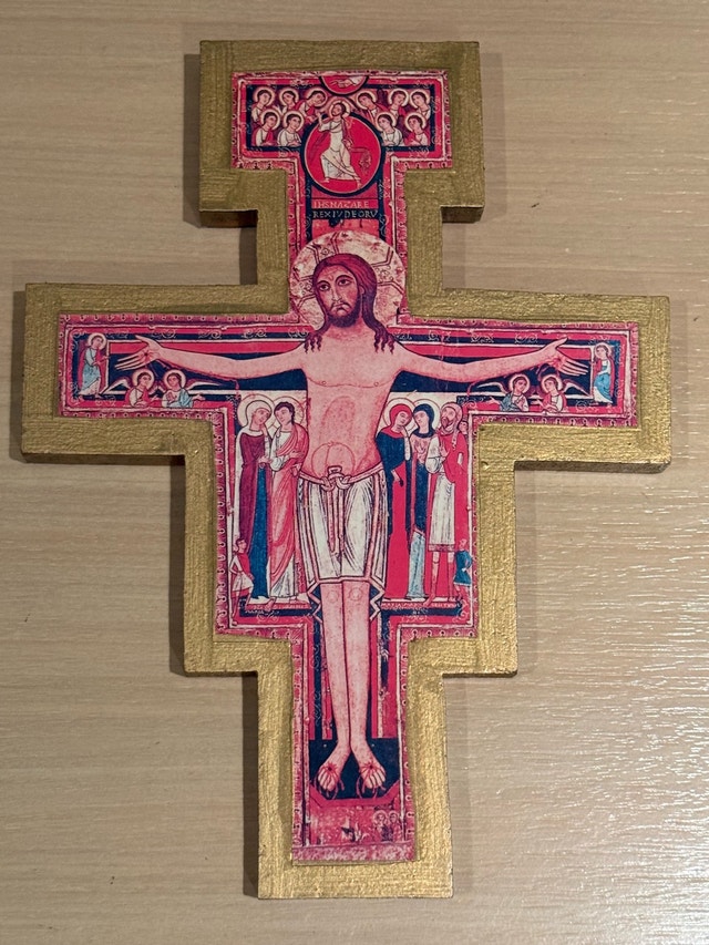 Handcrafted San Damiano Cross from Franciscan University - photo 4