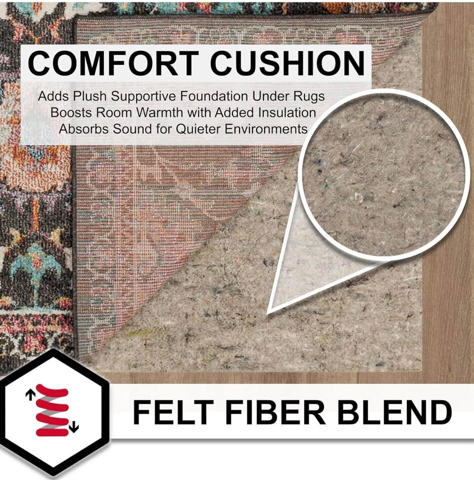New Mohawk Home Felt and Latex Non Slip Rug Pad, 9'x12' - photo 3