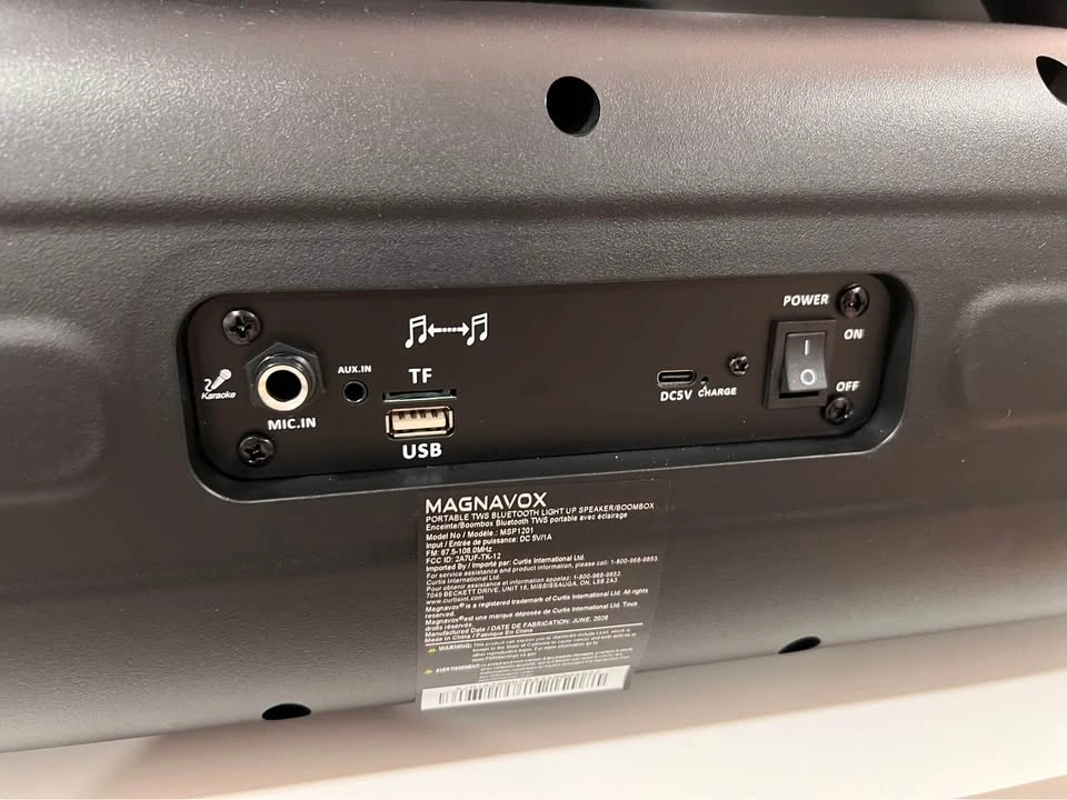 Magnavox Bluetooth Party Speaker / Boombox (MSP1201) 🏈 - photo 2
