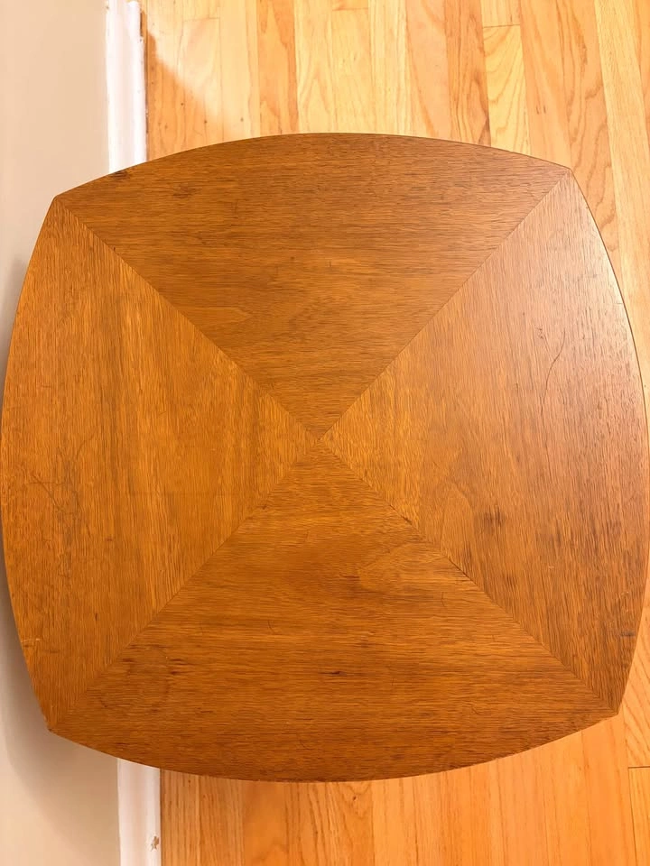 MCM Sculptural Accent Table (1966) – Starburst Walnut Top - photo 2
