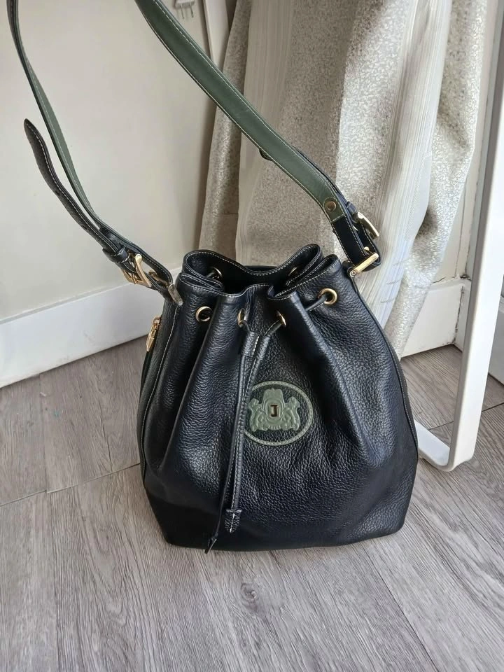 Joyce black leather bucket bag - photo 2