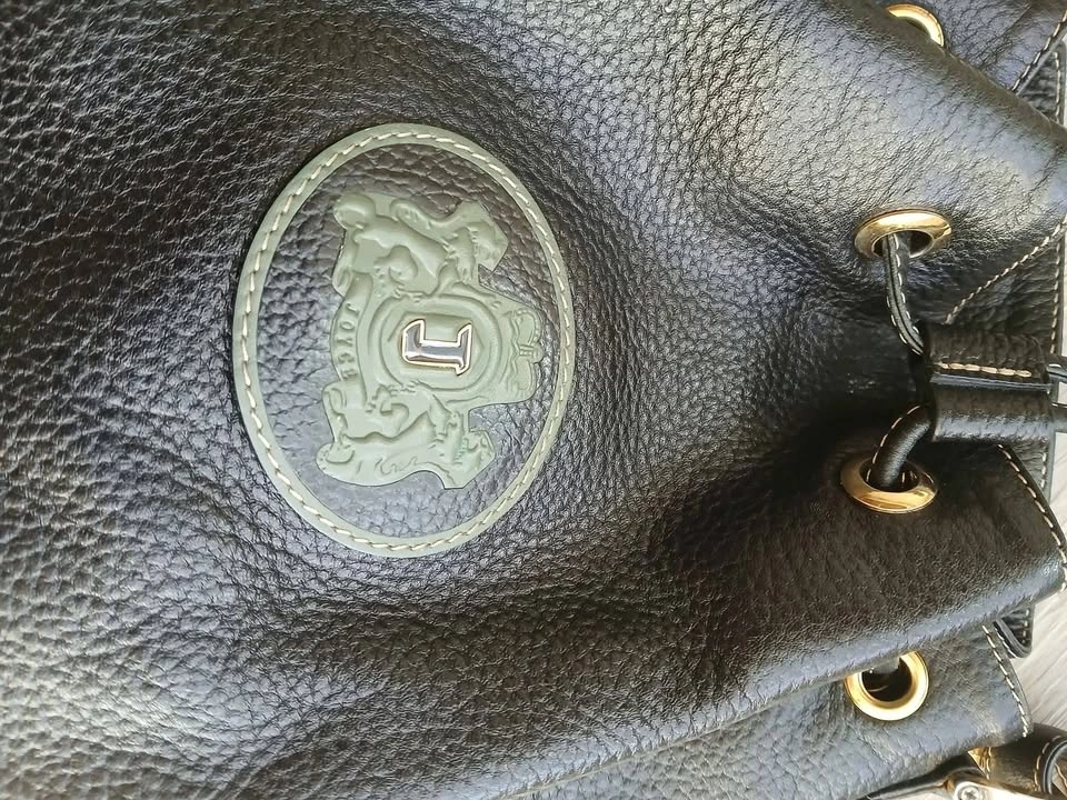 Joyce black leather bucket bag - photo 3