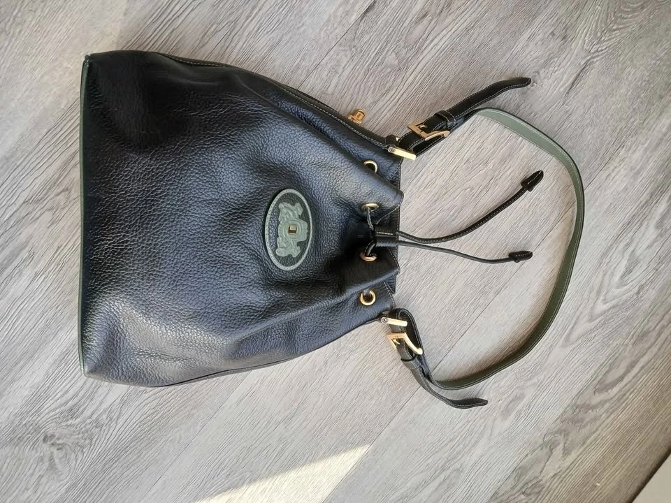 Joyce black leather bucket bag - photo 4
