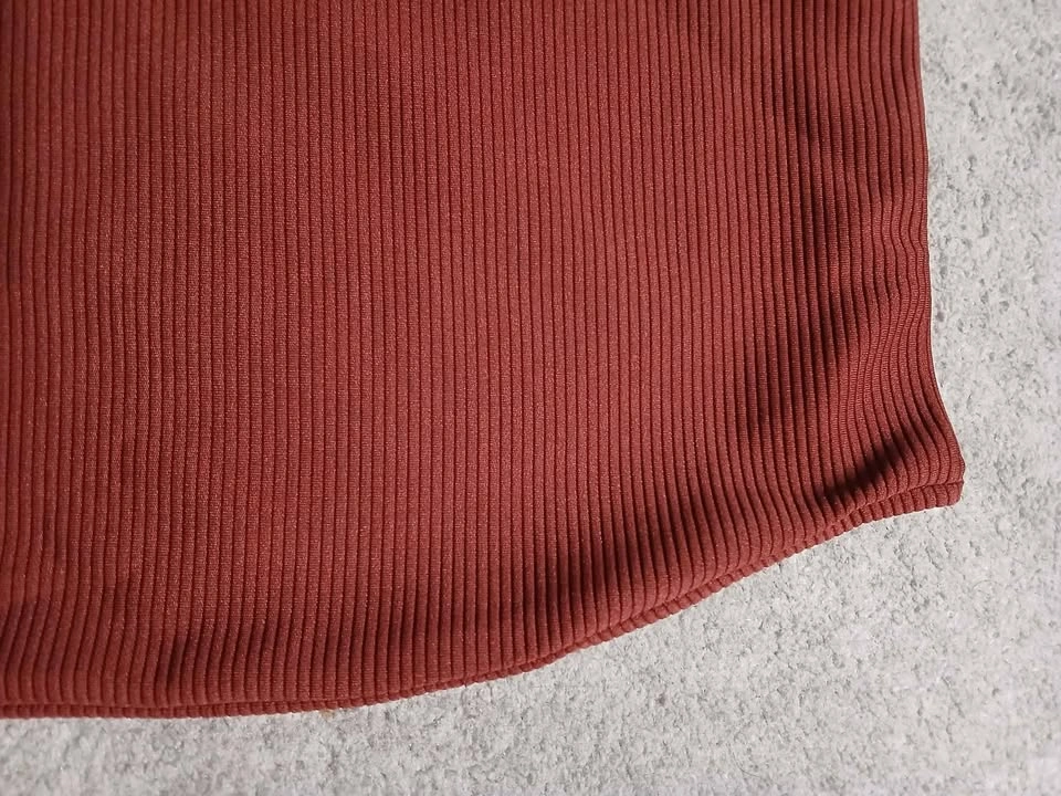Atmosphere Burgundy Ribbed Pencil Skirt Size 6 - photo 2