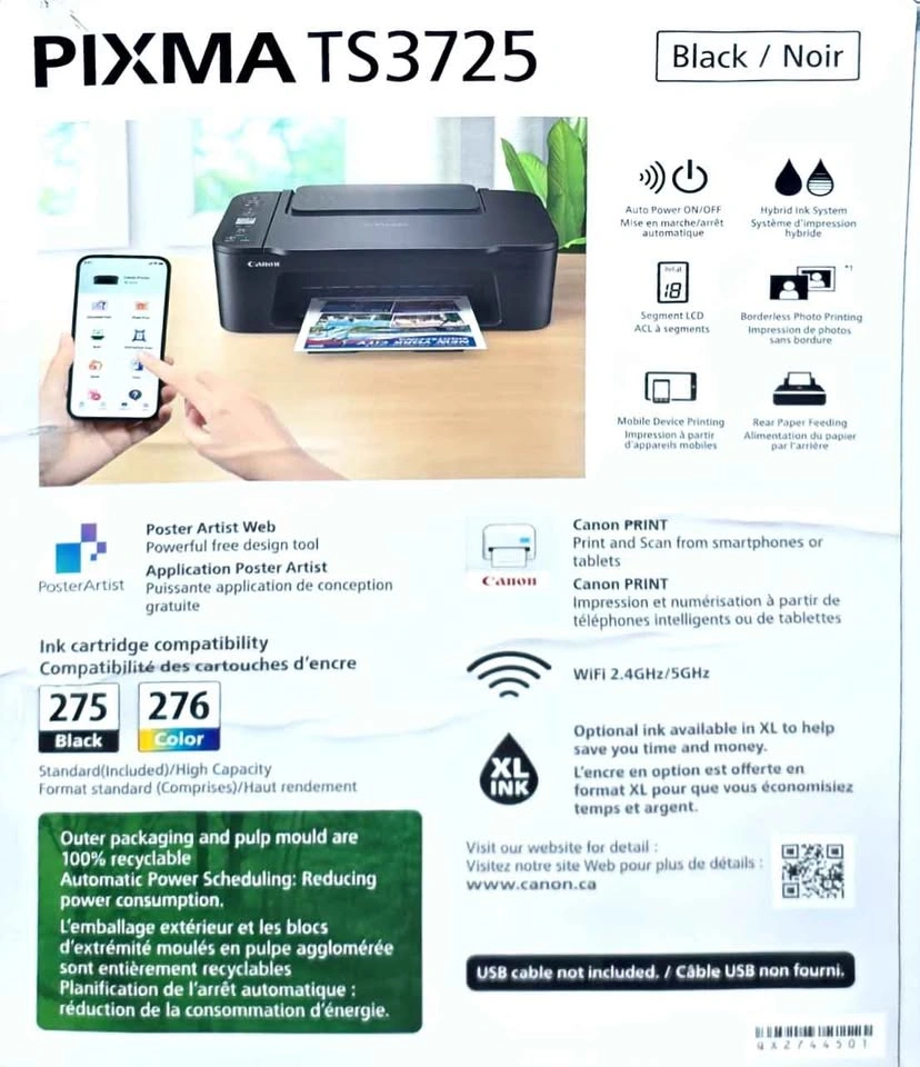 PIXMA TS3725 ALL IN ONE CANON PRINTER - photo 4
