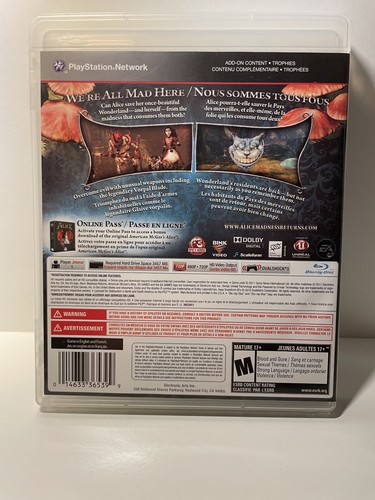 Alice: Madness Returns Playstation 3 PS3 CIB 🏈 - photo 2