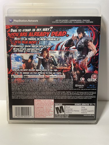Fist of the North Star: Ken's Rage Playstation 3 PS3 CIB 🏈 - photo 2