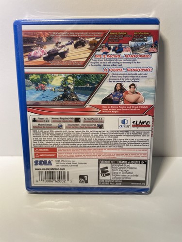 Sonic All Stars Racing Transformed Playstation Vita BRAND NEW 🏈 - photo 2