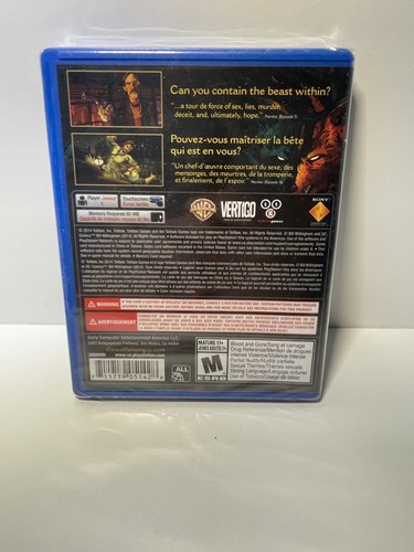 The Wolf Among Us Playstation Vita BRAND NEW SEALED 🏈 - photo 2