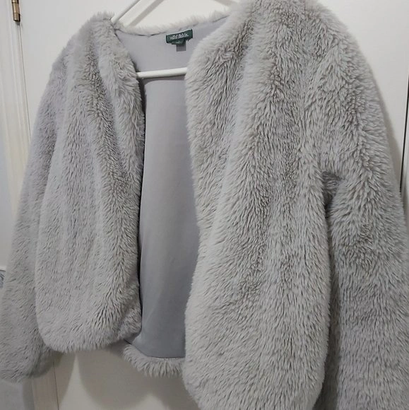 Wild Fable Grey Cozy Polyester Jacket Size Small (S) - photo 4