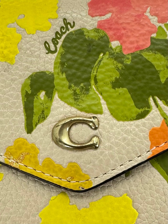 Coach Floral Print Leather Tri-Fold Wallet - photo 4