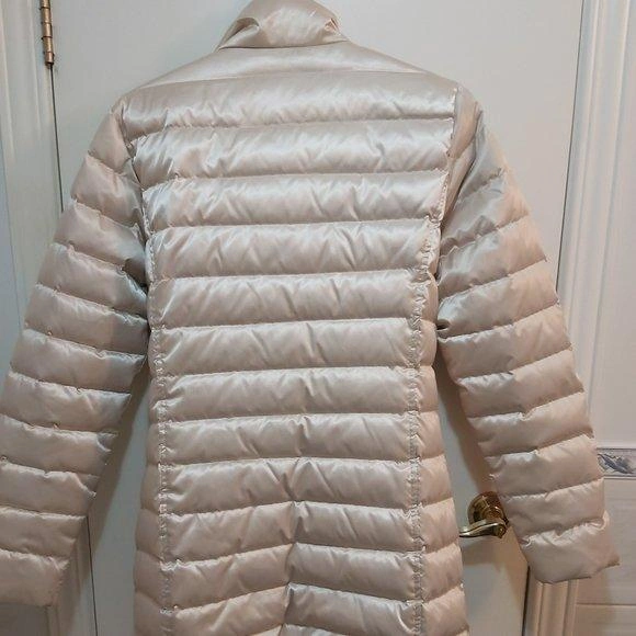 Vintage Metallic Beige Puffer Winter Jacket - Size Small - photo 5