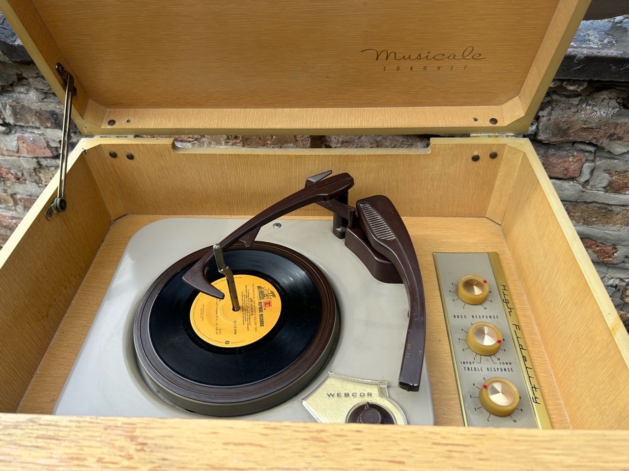 RARE 1950'S WEBCOR MUSICALE PHONOGRAPH MID-CENTURY - photo 3