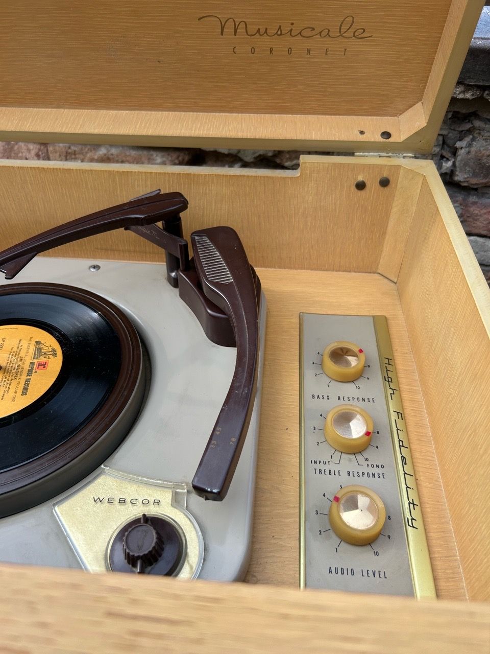 RARE 1950'S WEBCOR MUSICALE PHONOGRAPH MID-CENTURY - photo 4