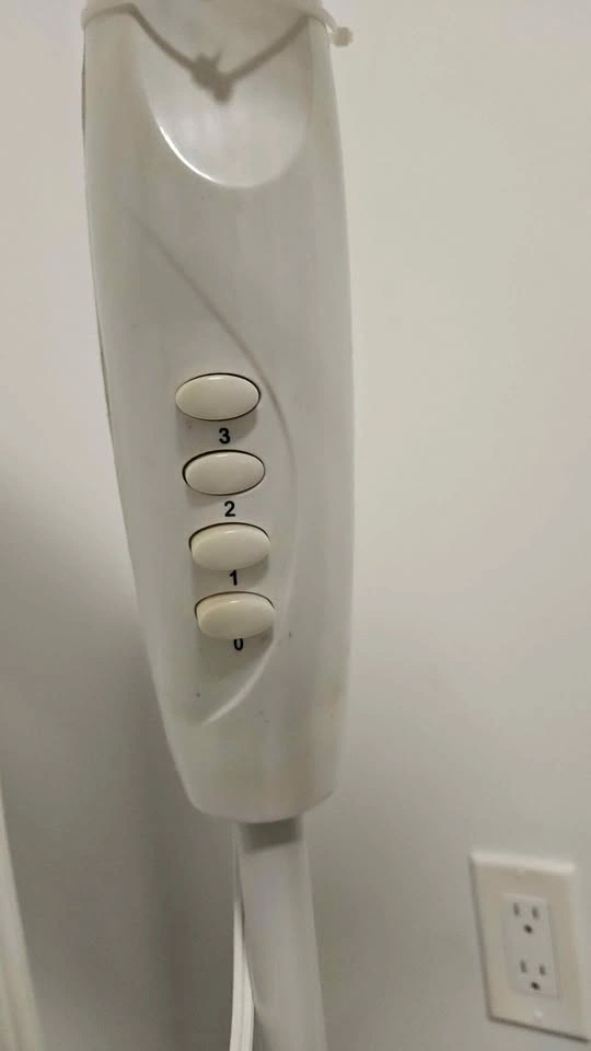 White Pedestal Fan - photo 2
