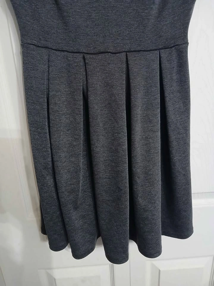 Monteau Los Angeles Grey Polyester Dress Size Medium (M) - photo 4