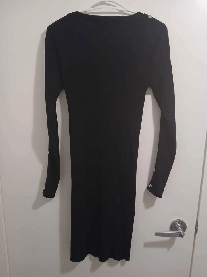 VIVIAN SHYU black dress with silver studs on arms - photo 5