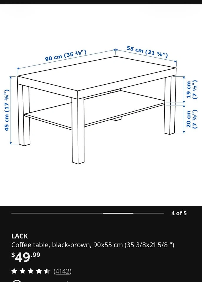 IKEA LACK Coffee table - photo 3