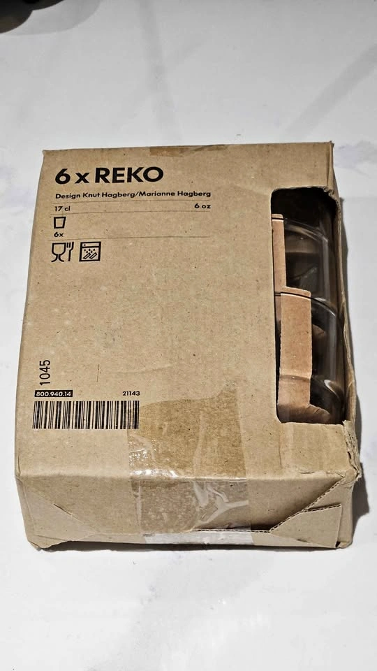 IKEA REKO Glass Set of 6