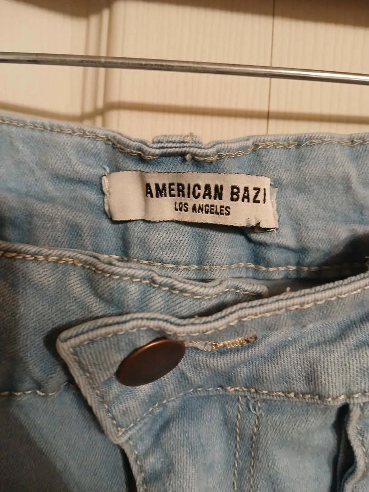 American Basi Los Angeles Blue Cotton Jeans Size Small (S) - photo 4
