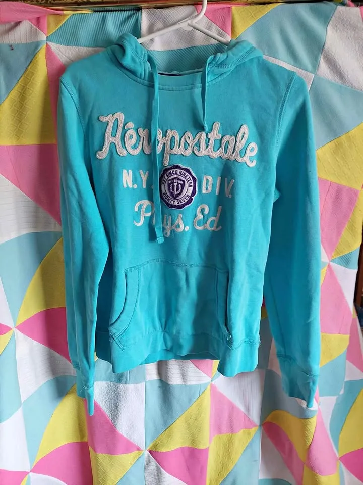 Aeropostale 2000s blue hoodie thumbnail