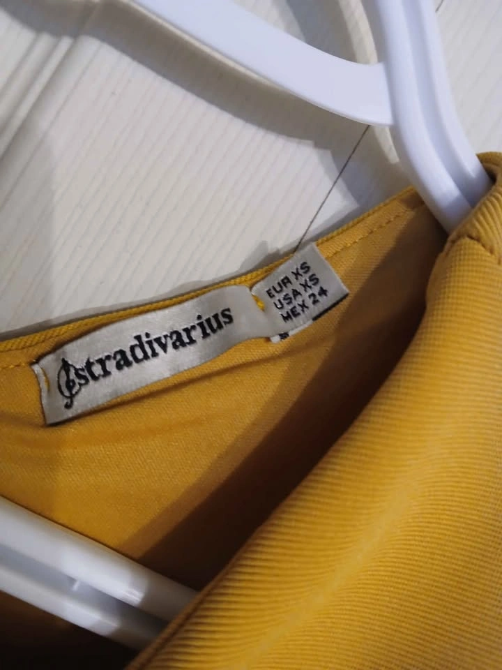 Stradivarius Mustard Crop Top Size Extra Small (XS)+ - photo 4