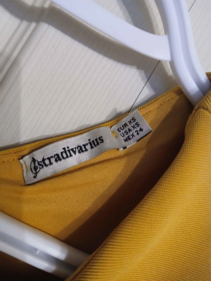 Stradivarius Mustard Crop Top Size Extra Small (XS)+ - photo 5