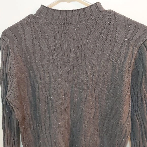Grey Sparkly Longsleeved Top Size Medium (M) - photo 2