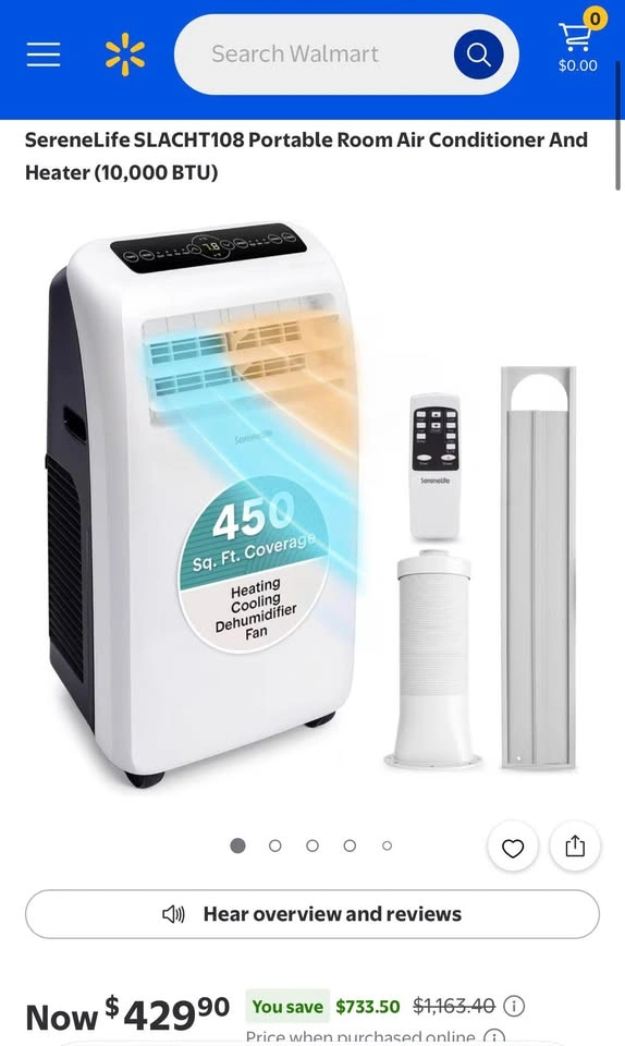 SereneLife Portable Air Conditioner - photo 3