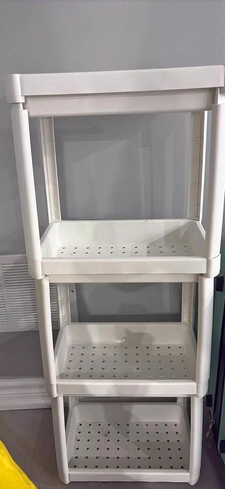 4-Tier Plastic Pantry / Storage Shelving Unit