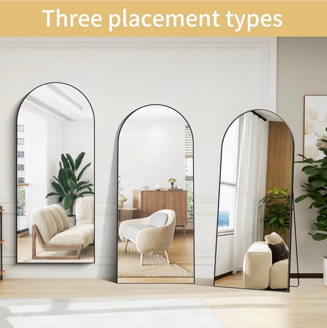 BONEWEI 71x26 Inch Arched Floor Mirror - photo 4