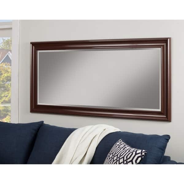 Perfect Home Essentials Rectangular Mahogany Mirror - photo 4