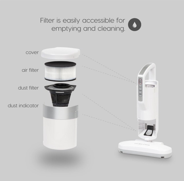 IRIS Mattress Vacuum Cleaner, Bed Cleaner, Corder KIC-FAC2 - photo 4
