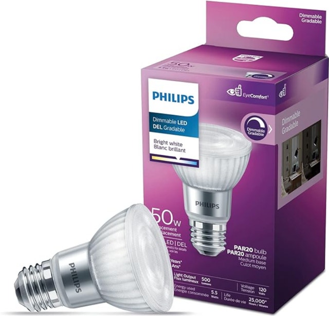 New Philips 570869 Led 50W PAR20 Glass Bright White (3000K)