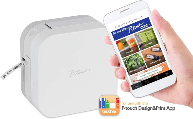 Brother PT-P300BTAD P-Touch Cube Label Maker with Bluetooth - photo 2