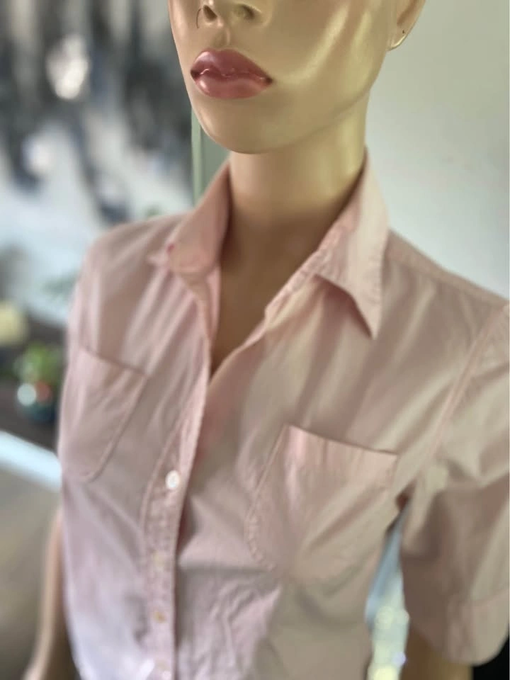 🏈 Vintage Jacob XS Pink Short Sleeve Button-Up Shirt - photo 5