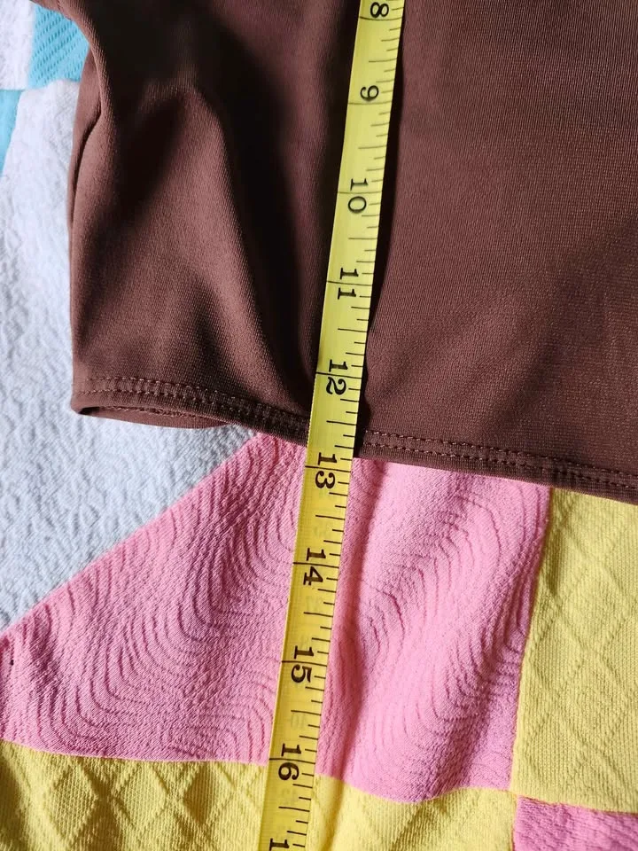 2000s Wet Seal brown crop top image indicator(5)