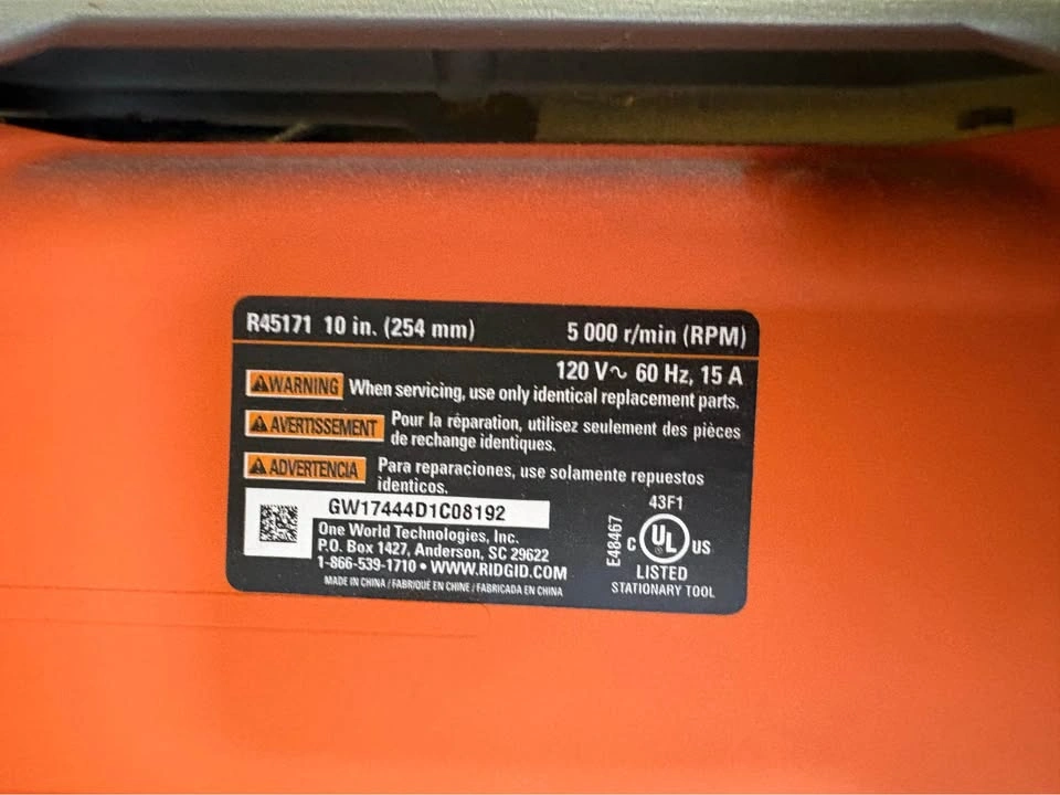 RIDGID 10” Compact Table Saw/Tile Cutter with Stand - photo 5