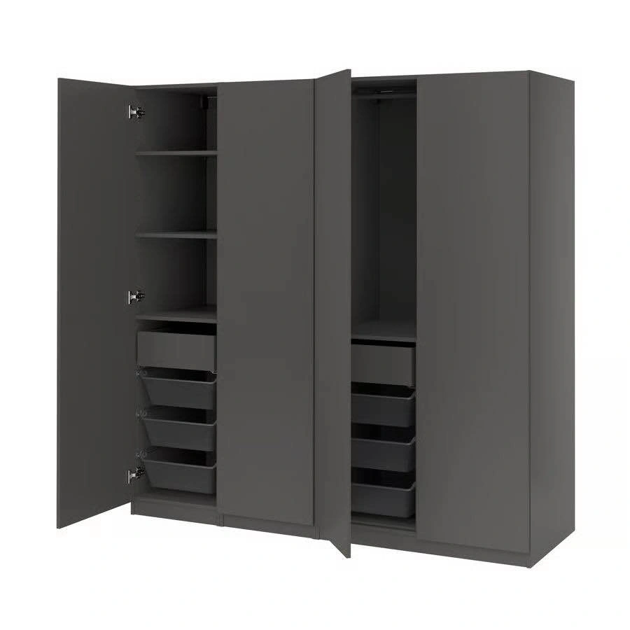Large Wardrobe/Dresser/Closet with mirror panels - photo 2