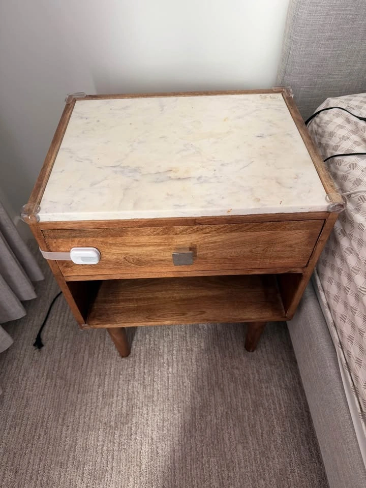 Nightstands with marble top- Pair - photo 2