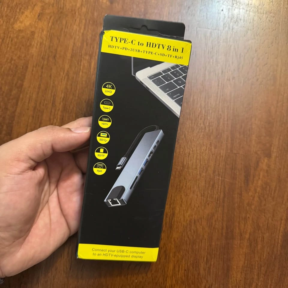 8-in-1 USB-C Hub Adapter Docking Station - photo 2