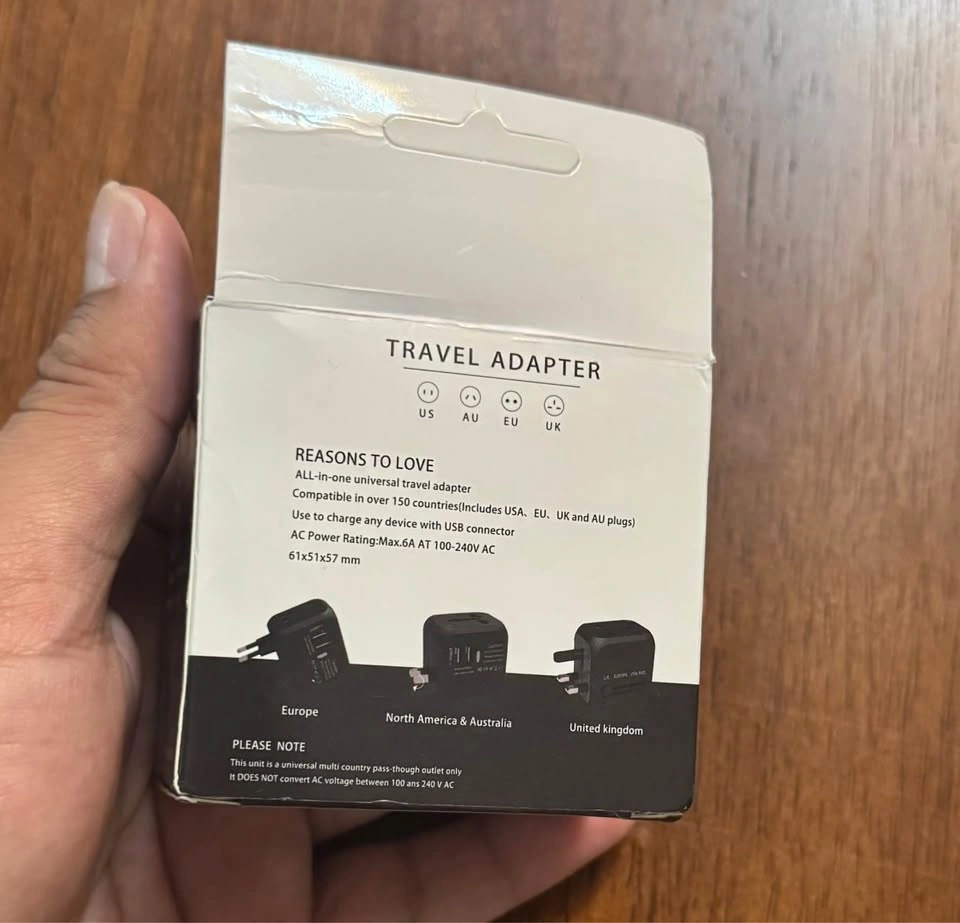 NEW Universal International Travel Adapter with USB Ports - photo 3