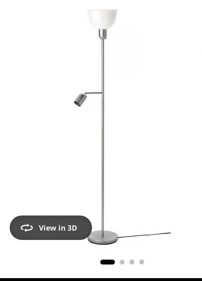 IKEA Silver Floor Lamp