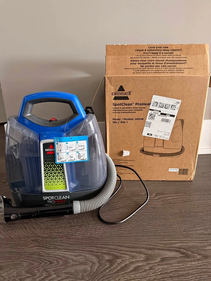 BISSELL SpotClean ProHeat Carpet & Upholstery Cleaner – Used Onc