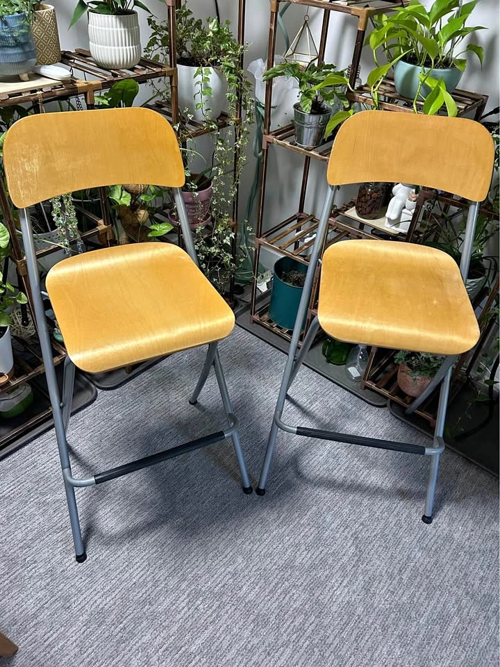 IKEA Franklin Folding Bar Stools - Set of 2